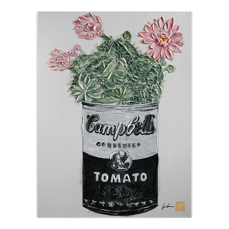 Blooming Cactus in Cup