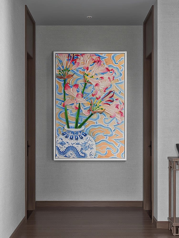 Belladonnas and Dragon Vase