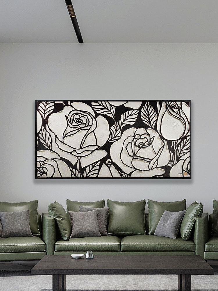 Black & White Flowers