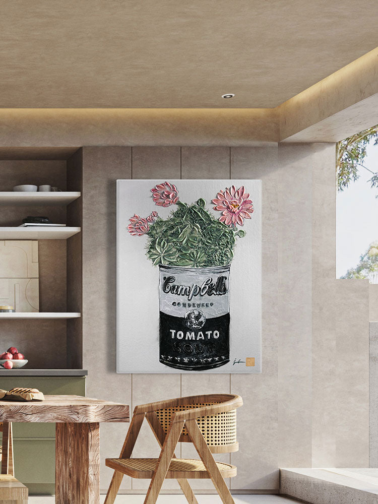 Blooming Cactus in Cup