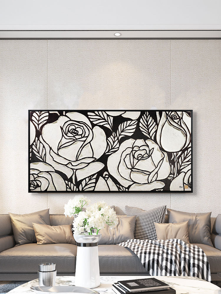 Black & White Flowers