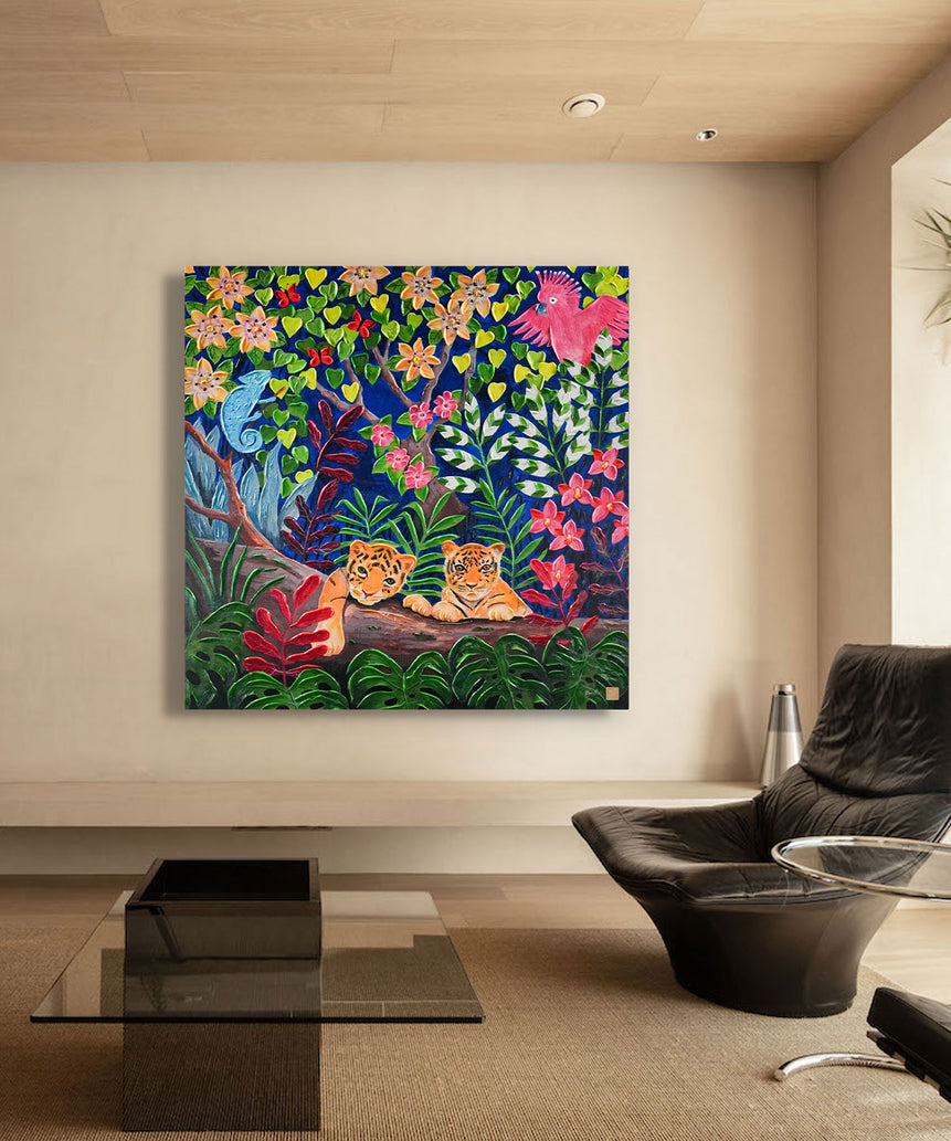 Tiger Babies in Jungle