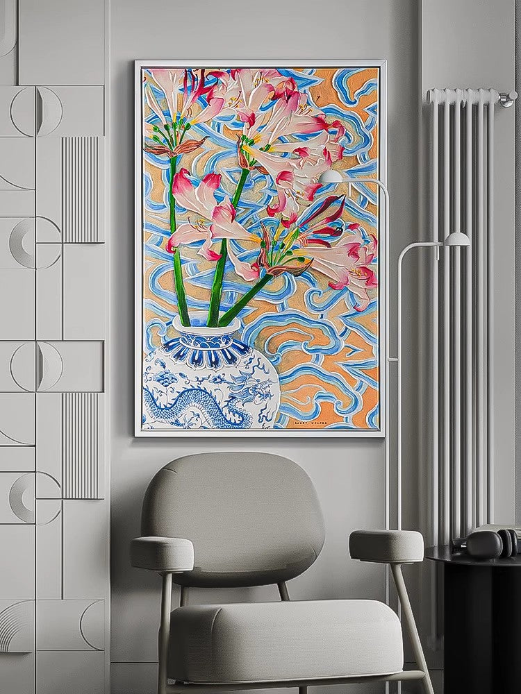 Belladonnas and Dragon Vase